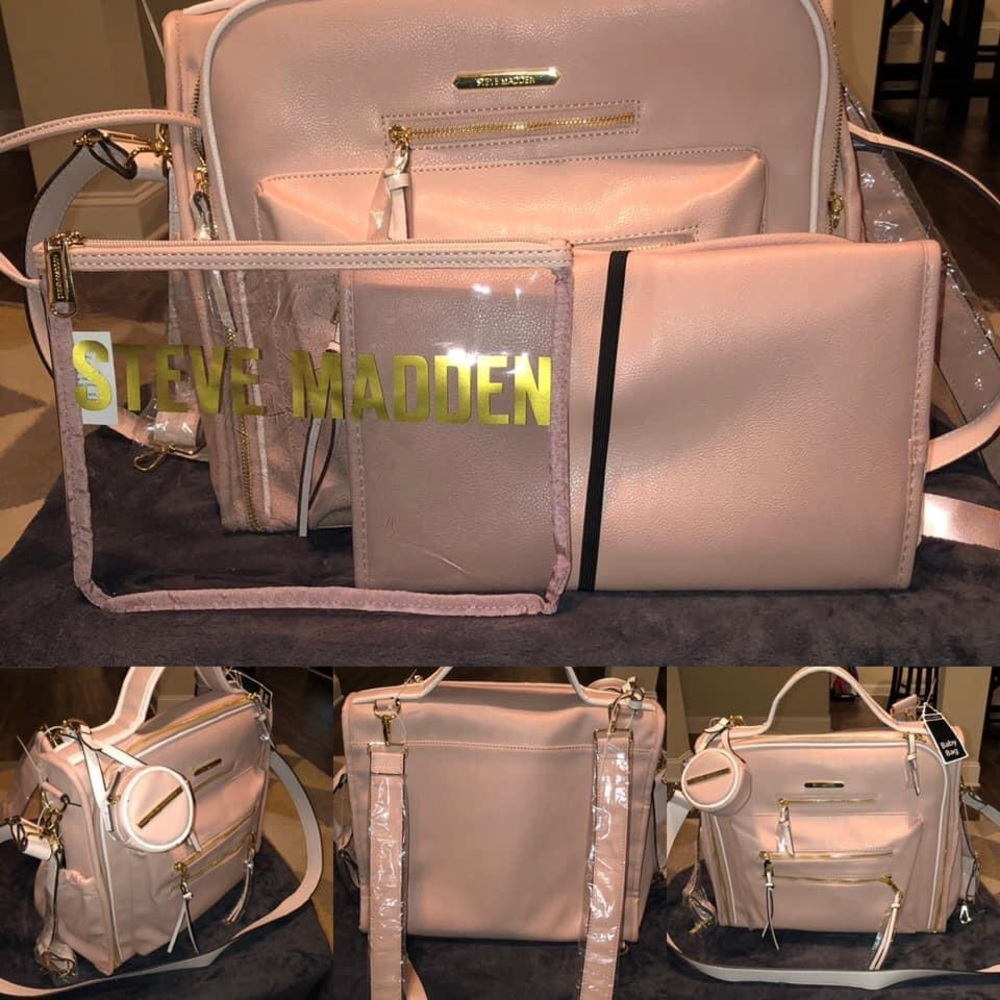 Steve Madden Pink Leather Baby Bag